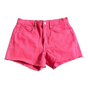 FRAME Le Brigette Pink Denim Shorts
